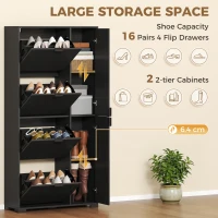 HOMCOM dulap pantofi înalt(m-5)