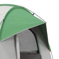 Outsunny SUV Car Tent for Camping, Waterproof PU2000mm, 5 Man Tailgate Tent, 2.4 x 2.1 m, Grey and  Green(m-9)