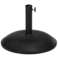 Outsunny Heavy Duty Cement Parasol Umbrella Base, 20kg Patio Stand, Garden Outdoor Shade Holder, Round(m-1)