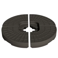 Outsunny Set of 4 Fillable Parasol Weights - 100kg(m-11)