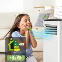 HOMCOM Portable Air Conditioner 7000 BTU, 4-in-1 AC Unit with Cool, Dehumidifier, Fan, Sleep Mode, WiFi Voice Remote Control(m-10)