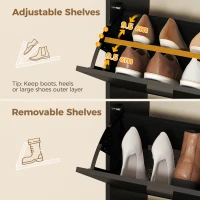 HOMCOM dulap pantofi înalt(m-6)