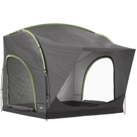 Outsunny Car Tent with 2.35m Stand-Up Height, 3000mm Waterproof Tailgate Tent with Mesh Windows for Family Camping Travelling
