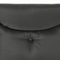 Outsunny Hollywoodschommel, 3-Zits Tuinschommel met Verstelbaar Zonnedak, 278 x 125 x 177 cm, Zwart(m-8)