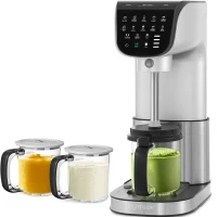 Automatische 11-in-1-Eismaschine mit 3 Pints ​​in Familiengröße – Zubereitung von Gelato, Sorbet, Milchshakes, Mix-Ins, bürstenlosem Motor, spülmaschinenfest, One-Touch-Aufbewahrung und Rezepten (Silber) (Frankreich verbietet Verkauf)(m-1)