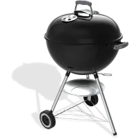 Barbecue a charbon - Weber - Original Kettle - Ø57 cm - Thermometre intégré - Acier émaillé - Clapet d'aération - 9 couverts -Noir(m-3)