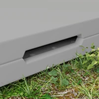 Outsunny Tavolo da Campeggio Pieghevole e Regolabile su 2 Altezze, in HDPE e Metallo, 86x86x74 cm, Grigio Scuro(m-8)