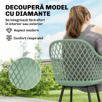 Outsunny scaune confortabile pentru exterior, mobilier de terasă, scaune confortabile pentru patio și terase(m-5)