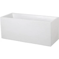 Jardiniere - EDA - Graphit - 98 L - 99,5 x 39 x H. 43 cm - Blanc Cérusé(m-1)