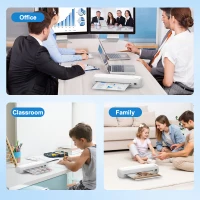 4-in-1-Laminiergerät, schnelles Aufwärmen, schnelles Laminieren von Dokumenten und Fotos, erhöht deren langfristige Farbkonservierung. Geeignet für Familie, Büro und Schule, Größe A4/A5/A6(m-5)