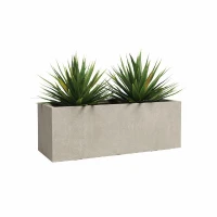 ARTEVASI Jardiniere - SYDNEY - Plastique - Creme - 100 cm -  98 L - Dimensions: 99.5x39.5x43 cm(m-2)