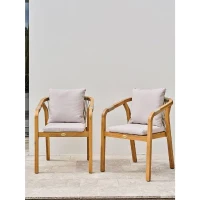 Lot de 2 fauteuils de jardin - DCB GARDEN - Serena-FT(m-3)