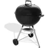Barbecue a charbon - Weber - Bar-B-Kettle - Ø57 cm - Thermometre intégré - Acier émaillé - 9 couverts - Noir(m-3)