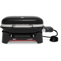 Barbecue a électrique - Weber - Lumin Compact - 2,2kW - Acier émaillé - Espace de cuisson 28 x 43 cm - Noir