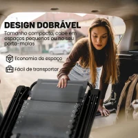 Outsunny Espreguiçadeira de Gravidade Zero Dobrável e Reclinável Ajustável com Apoios de Braços Apoio para Cabeça Cinza Claro(m-8)