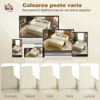 HOMCOM 2 colțar extensibil saltea pregătit transformabil(m-8)