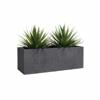 ARTEVASI Jardiniere - SYDNEY - Plastique - Anthracite - 100 cm - 98 L - Dimensions: 99.5x39.5x43 cm(m-2)
