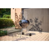 Barbecue a charbon - Weber - Original Kettle E-5730 - Ø57 cm - Thermometre intégré - Clapet d'aération - 9 couverts - Noir(m-3)