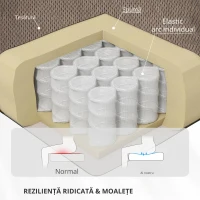 HOMCOM Fotoliu Rabatabil până la 150° cu 8 Puncte de Masaj, 2 Telecomenzi și Suport pentru Picioare, 93x104x100 cm, Maro(m-5)