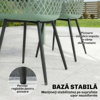 Outsunny scaune confortabile pentru exterior, mobilier de terasă, scaune confortabile pentru patio și terase(m-7)