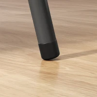 HOMCOM Set de 4 scaune pliante și portabile pentru interior, cu șezut și spătar tapițate în catifea, cadru din oțel, gri închis(m-5)