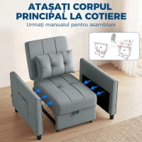 HOMCOM fotoliu transformabil(m-8)