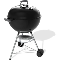 Barbecue a charbon - Weber - Bar-B-Kettle - Ø57 cm - Thermometre intégré - Acier émaillé - 9 couverts - Noir