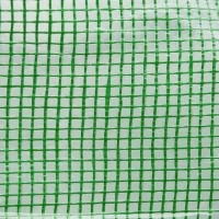 Outsunny Tunnel garden greenhouse 9 m² 4 windows, roll-up zippered door galvanized steel frame, PE cover 300 x 300 x 200 cm green(m-8)