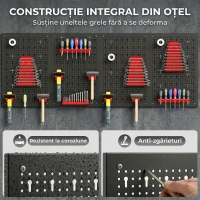 HOMCOM panou metalic de perete(m-4)