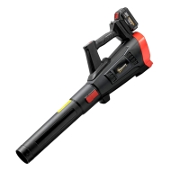 Outsunny Soplador de Hojas Sin Cable 18V con 2 Baterías de 4.0Ah y Cargador Motor sin Escobillas 600W 3 Velocidades Negro