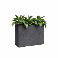ARTEVASI Jardiniere haute - SYDNEY - Plastique - Anthracite - 80 cm - 50 L - Dimensions: 79.5x295x68 cm(m-1)