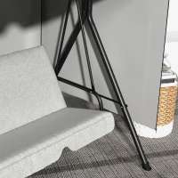 Outsunny Capa Protetora para Baloiço de Jardim de 3 Lugares 215x155x150 cm Cobertura para Móveis de Exterior Cinzento Claro(m-6)
