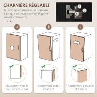 HOMCOM Buffet haut armoire de cuisine 4 portes 2 placards et 1 tiroir central hauteur 180 cm avec 2 étagères réglables noir(m-6)