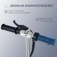 Homcom Trotineta Electrica Pliabila – Neagra, Reglabila & 12 km/h(m-7)