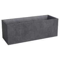 ARTEVASI Jardiniere - SYDNEY - Plastique - Anthracite - 100 cm - 98 L - Dimensions: 99.5x39.5x43 cm(m-1)