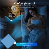 HOMCOM Aparat de Aer Condiționat Portabil 7000 BTU, Unitate 4-în-1 cu Răcire, Dezumidificator, Ventilator, Mod Noapte(m-7)