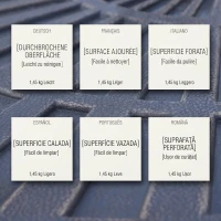 Outsunny Set de 2 Greutăți pentru Umbrelă cu Bază în Cruce, 28 kg, Design în Formă de Evantai, din Colofoniu, 66x47x4.2 cm, Bronz(m-7)