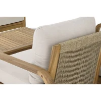 Salon de jardin - Bois d'acacia - 4 personnes - BOHEMIA - Creme(m-3)