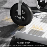 HOMCOM Rampă pentru Scaun cu Rotile din Aliaj de Aluminiu Antialunecare, Capacitate 272 kg(m-5)