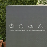 Outsunny Husă pentru mobilier de grădină, husă de protecție pentru mobilier outdoor, 215 cm x 155 cm x 150 cm, Gri închis(m-4)