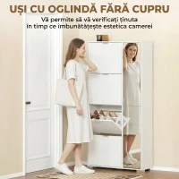 HOMCOM dulap pantofi rabatabil(m-4)