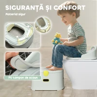 AIYAPLAY Oliță pentru Copii 3 în 1 cu Recipient Detașabil și Căptușeală, Vârsta 6 Luni-6 Ani, Gri(m-6)