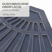Outsunny Set de 2 Greutăți pentru Umbrelă cu Bază în Cruce, 28 kg, Design în Formă de Evantai, din Colofoniu, 66x47x4.2 cm, Bronz(m-9)