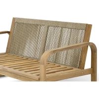 Salon de jardin - Bois d'acacia - 4 personnes - BOHEMIA - Creme(m-5)