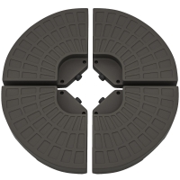 Outsunny Poids Parasol HDPE Café 100kg 100x100x10cm