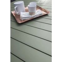 Table de jardin - Kaki - Aluminium - 180/240 x 100 cm - Miami(m-5)