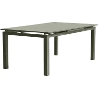 Table de jardin - Kaki - Aluminium - 180/240 x 100 cm - Miami(m-1)