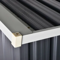 Outsunny Magazie Otel 147×86×134 cm – Cu Usi Duble si Sistem Blocare(m-8)