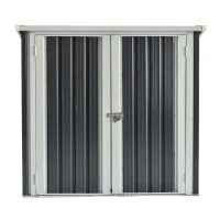 Outsunny Magazie Otel 147×86×134 cm – Cu Usi Duble si Sistem Blocare(m-18)