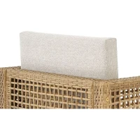 Ensemble repas de jardin CUBO - Table rectangulaire + 6 fauteuils - Structure en acier thermolaqué - 6 places - Bocarnea(m-3)